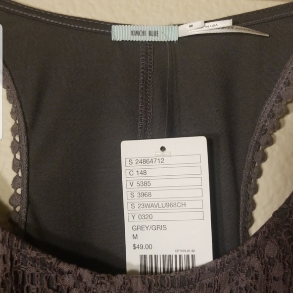 Kimchi Blue boho tanktop with crochet detail - Picture 5 of 8